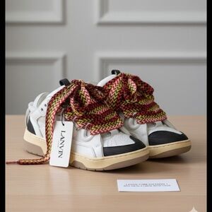 Men’s White and Multicolor Sneakers